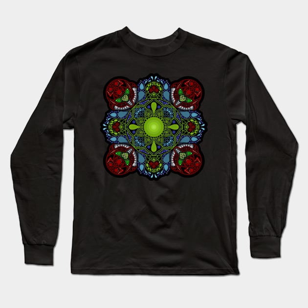 Samus Metroid mandala Long Sleeve T-Shirt by AustomeArtDesigns